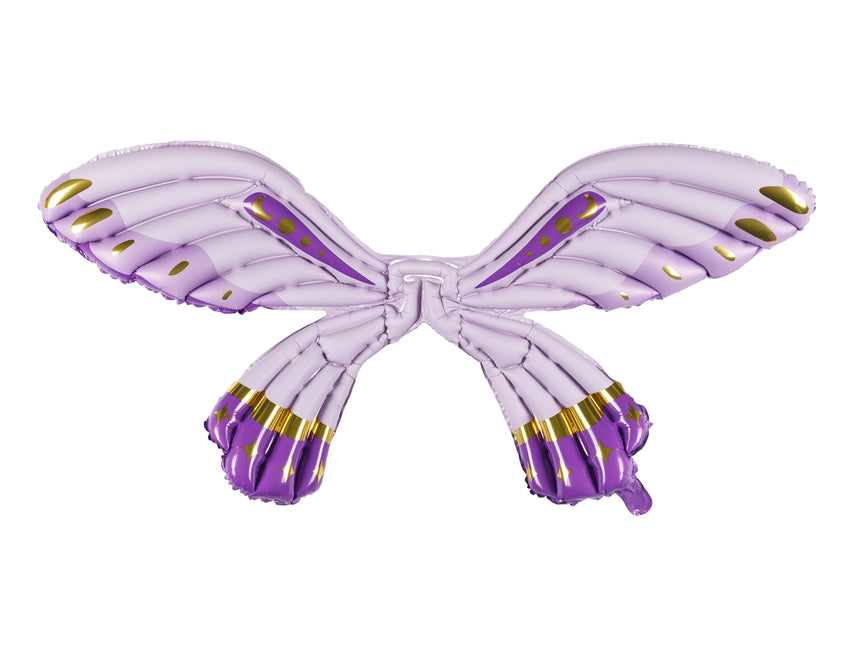 Ballon à l'hélium papillon violet vide 50cm