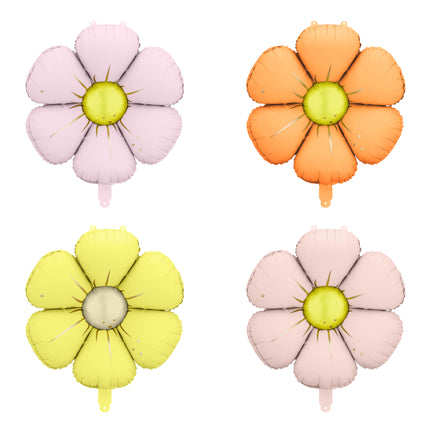 Ballon à l'hélium de fleurs coloré vide 65cm 4pcs