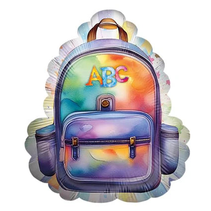 Sac à dos « Back To School » en forme de ballon à l'hélium, vide, 50 cm