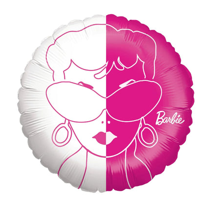 Ballon à l'hélium Barbie rond, vide, 45 cm