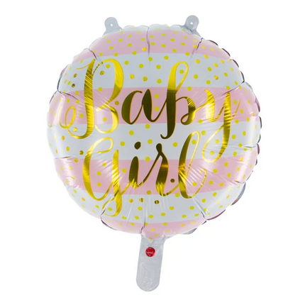 Ballon à l'hélium pour bébé « Fille » (vide) 45 cm