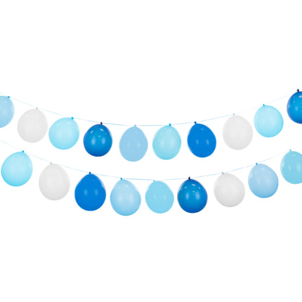 Guirlande de ballons bleus