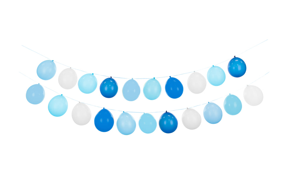 Guirlande de ballons bleus