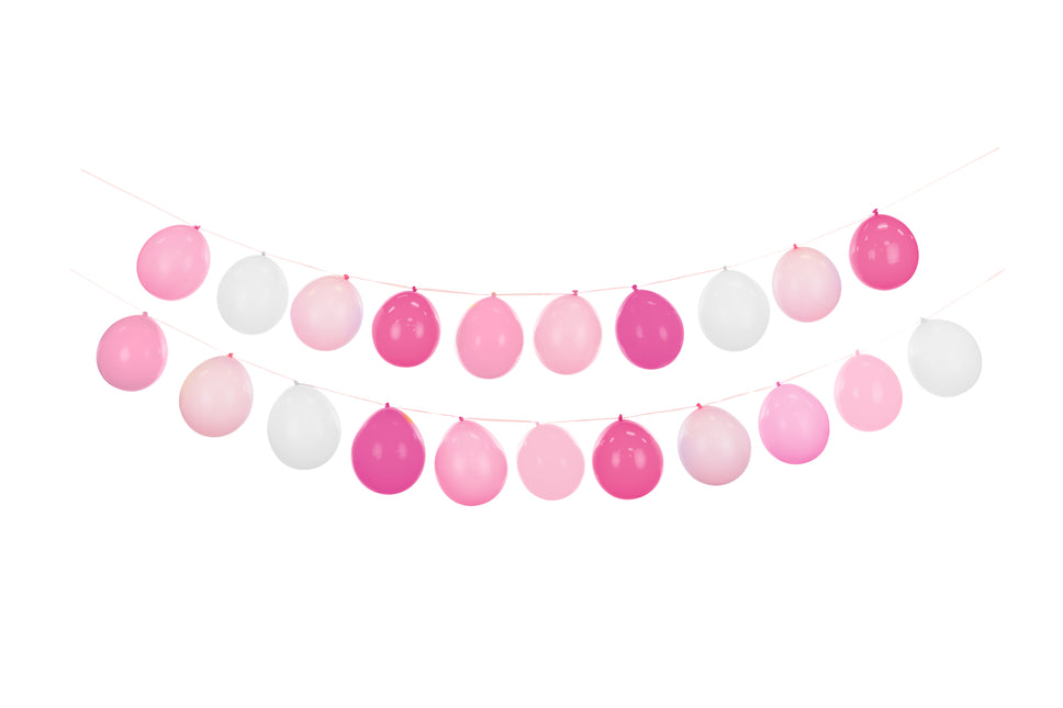 Guirlande de ballons roses