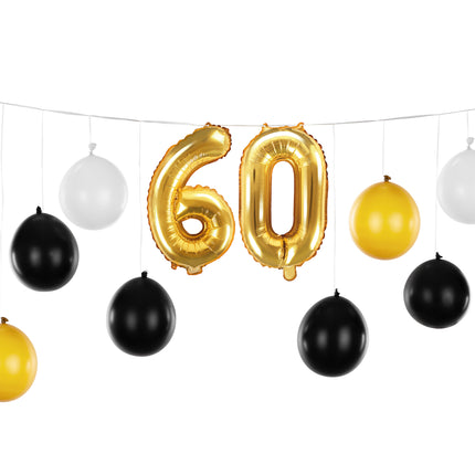 60 ans guirlande de ballons 2.6m