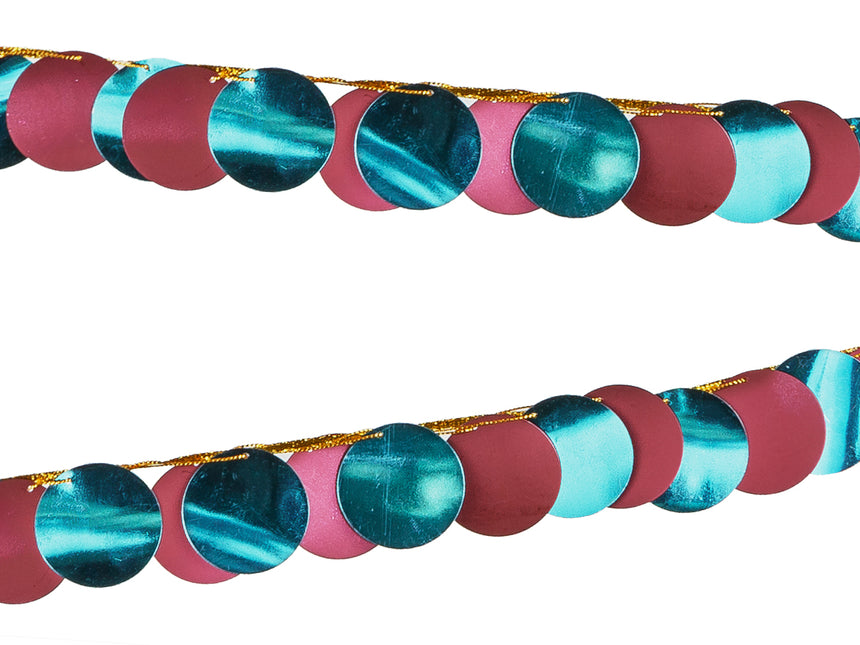 Guirlande colorée Bleu Rouge 2.2m
