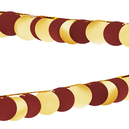 Guirlande d'or rouge 2.2m