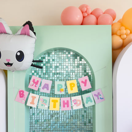 Porte-lettres Happy Birthday Gabby's Dollhouse, 180 x 15 cm