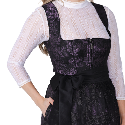 Chemisier Oktoberfest blanc col femme