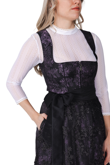 Chemisier Oktoberfest blanc col femme