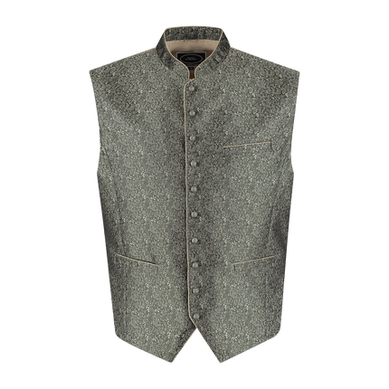 Gilet Oktoberfest Vert foncé Trachtenweste Jaquard