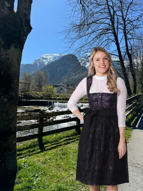Robe Dirndl noire Oktoberfest Ladies Lace