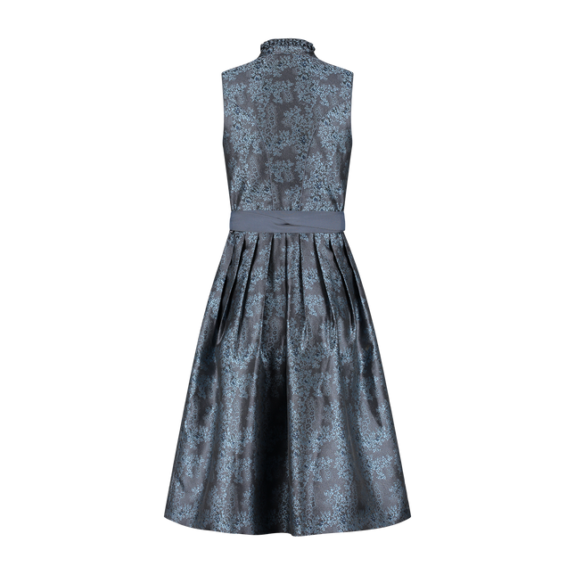 Robe Dirndl grise Oktoberfest Femmes 2 pièces