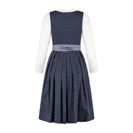 Robe Dirndl bleu foncé Oktoberfest Ladies With Slip Pocket 2 piece