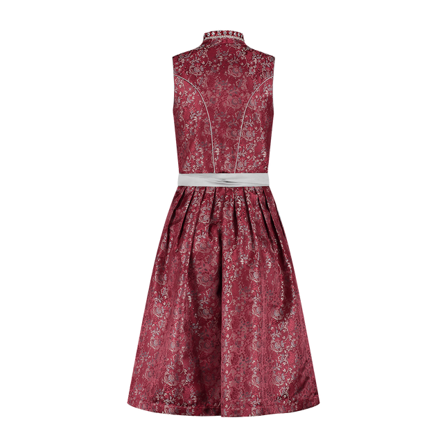 Bordeaux Red Dirndl Dress Oktoberfest Ladies Lace 2 piece