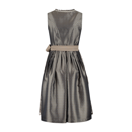 Marron Dirndl Robe Oktoberfest Femmes Fleurs 2 pièces