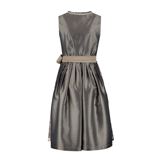 Marron Dirndl Robe Oktoberfest Femmes Fleurs 2 pièces