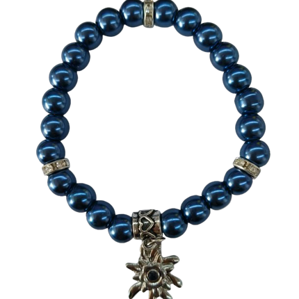 Bracelet bleu foncé pierre précieuse