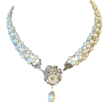 Collier de perles Pierre précieuse