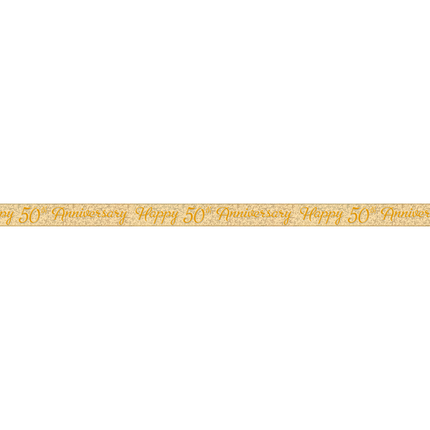 Bannière prismatique du 50e anniversaire d'or, 12 pieds