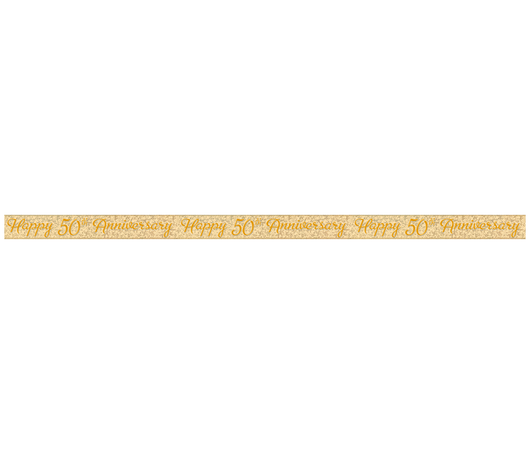 Bannière prismatique du 50e anniversaire d'or, 12 pieds