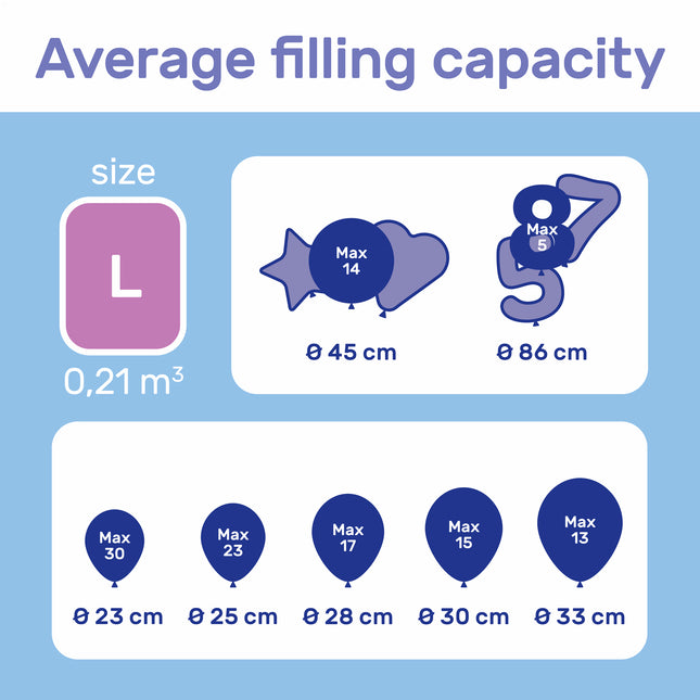 Réservoir d'hélium pour 30 ballons