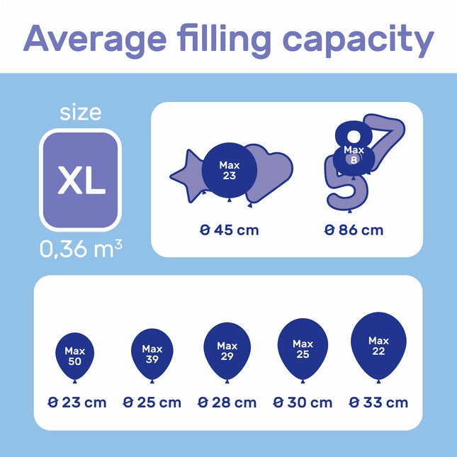 Réservoir d'hélium pour 50 ballons