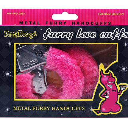 Peluche menottes roses