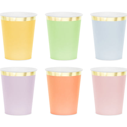 Gobelets colorés 220ml 6pcs