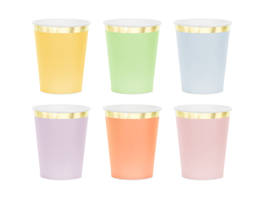 Gobelets colorés 220ml 6pcs