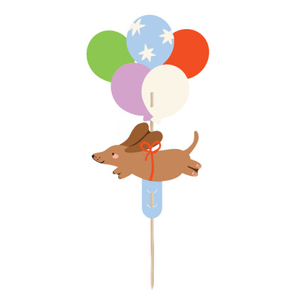 Chien sur le gâteau 17cm