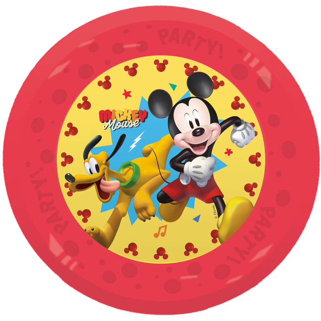 Assiettes Mickey Mouse Jump Into Fun réutilisables 21cm 4pcs