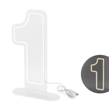 1 Figure lumineuse blanche 50cm