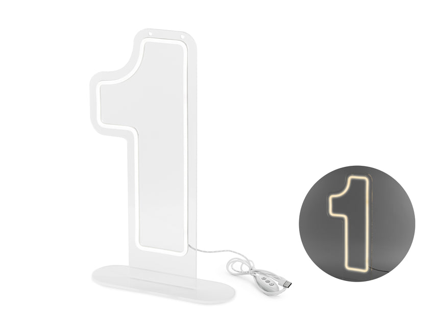 1 Figure lumineuse blanche 50cm