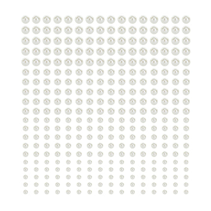Autocollants pour ballons blancs perles 3-6mm 440pcs