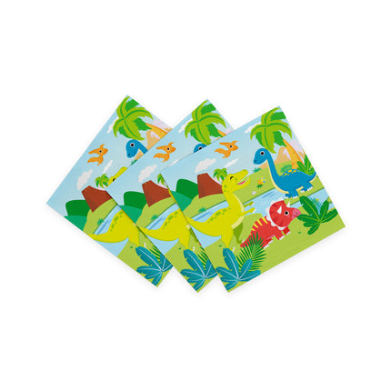 Serviettes de table Dinosaure 3 couches 33cm 20pcs