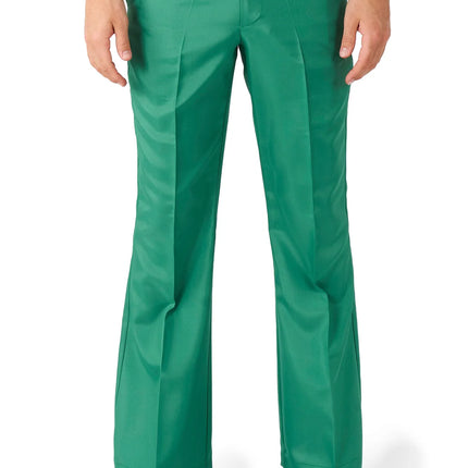 Costume disco pour homme, vert, 2 pièces