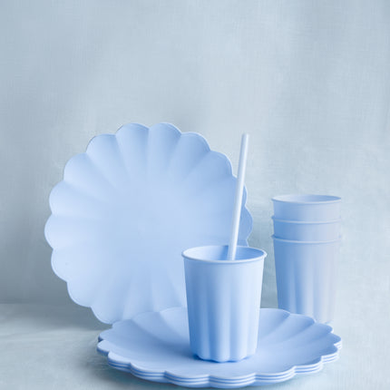Nappe bleu clair pastel 1.8m