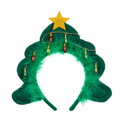 Bandeau en forme d'arbre de Noël, 18.5x24cm, mélangé