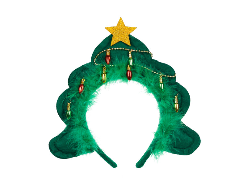 Bandeau en forme d'arbre de Noël, 18.5x24cm, mélangé