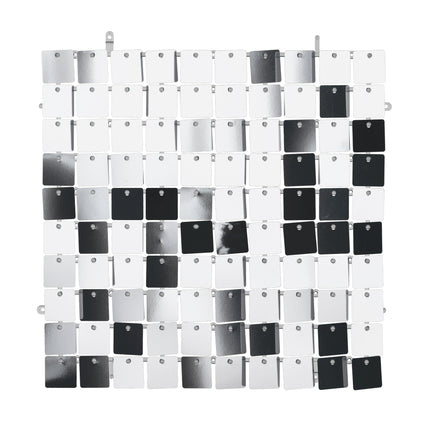 Rideau de porte argenté 30cm
