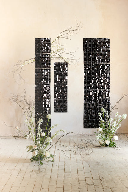 Rideau de porte noir 30cm