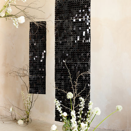 Rideau de porte noir 30cm