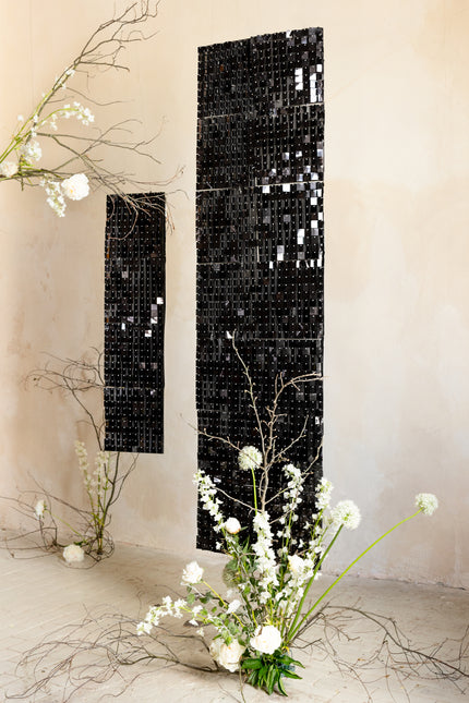 Rideau de porte noir 30cm