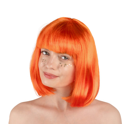 Perruque orange Cléopâtre