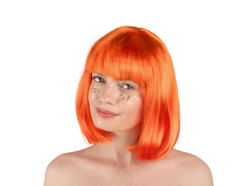 Perruque orange Cléopâtre