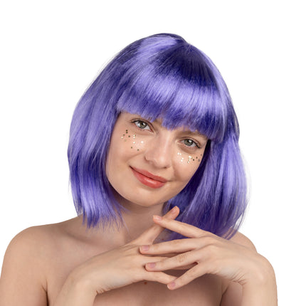 Perruque violette Cléopâtre