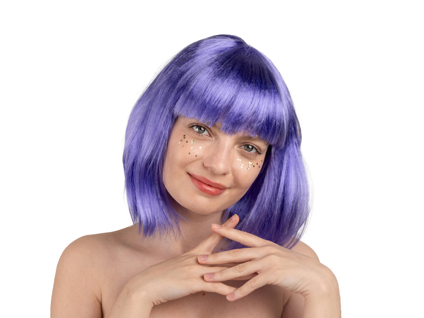 Perruque violette Cléopâtre