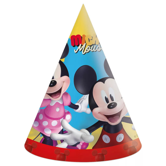 Chapeaux de fête Mickey Mouse Jump Into Fun 6pcs