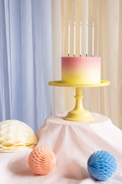 Assiette à gâteau jaune 24cm